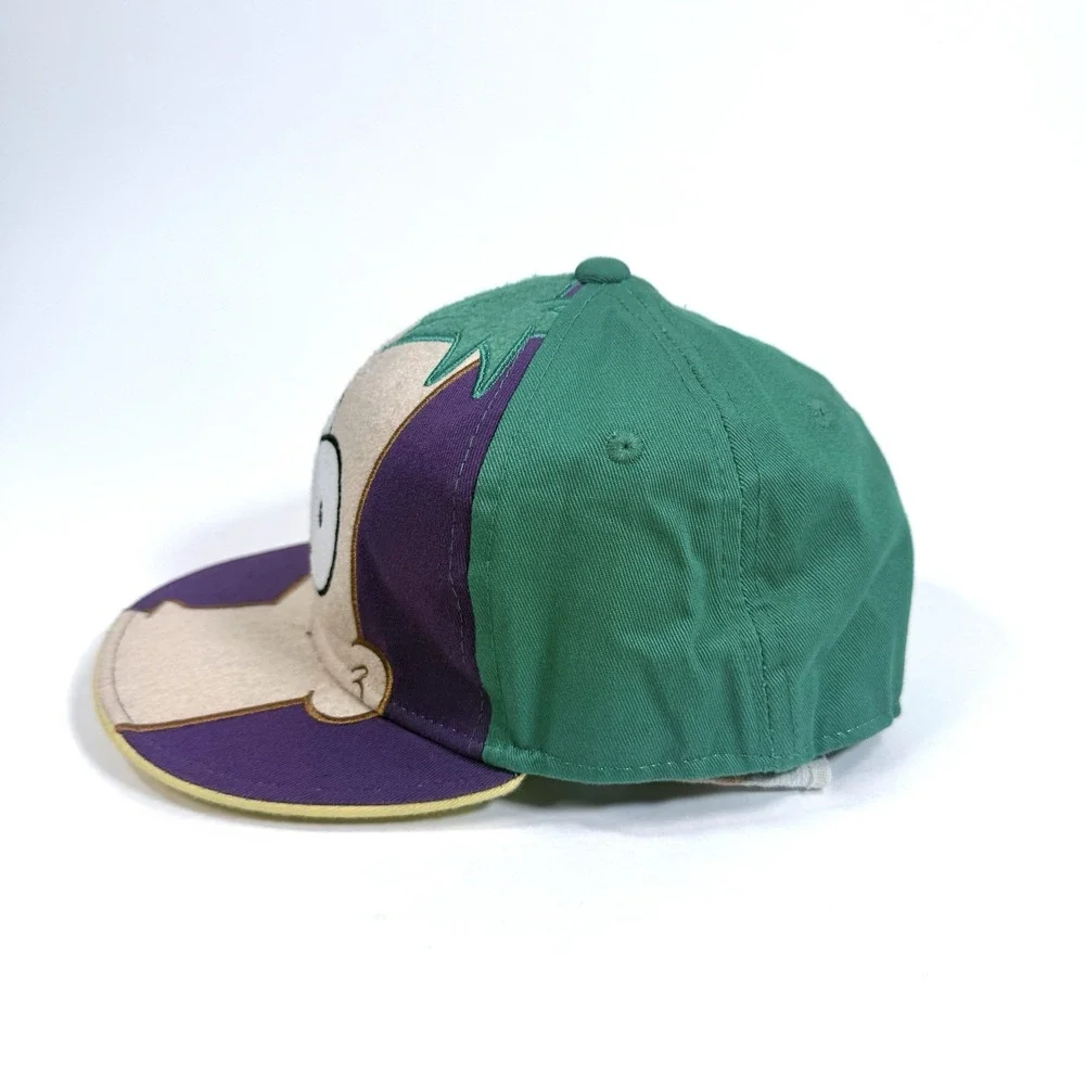 Disney Phineas and Ferb Ferb Hat Felt Face Fitted Cap Green Purple Youth